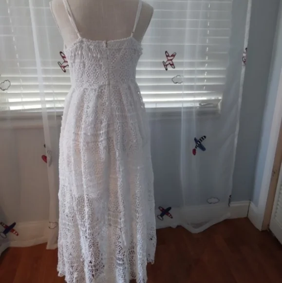 Charlotte Russe midi dress features spaghetti strap and v neck. - Picture 2 of 4